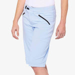100% Women's Ridecamp Shorts Powder Blue / XL Apparel - Clothing - Women's Shorts - Mountain