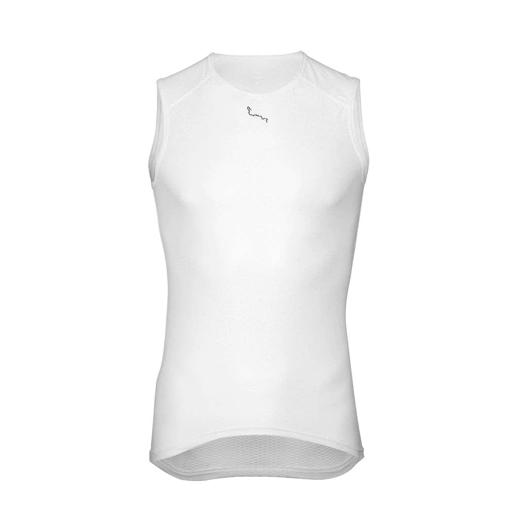 Albion Men's Mesh Base Layer Sleeveless White / XS Apparel - Clothing - Men's Base Layers