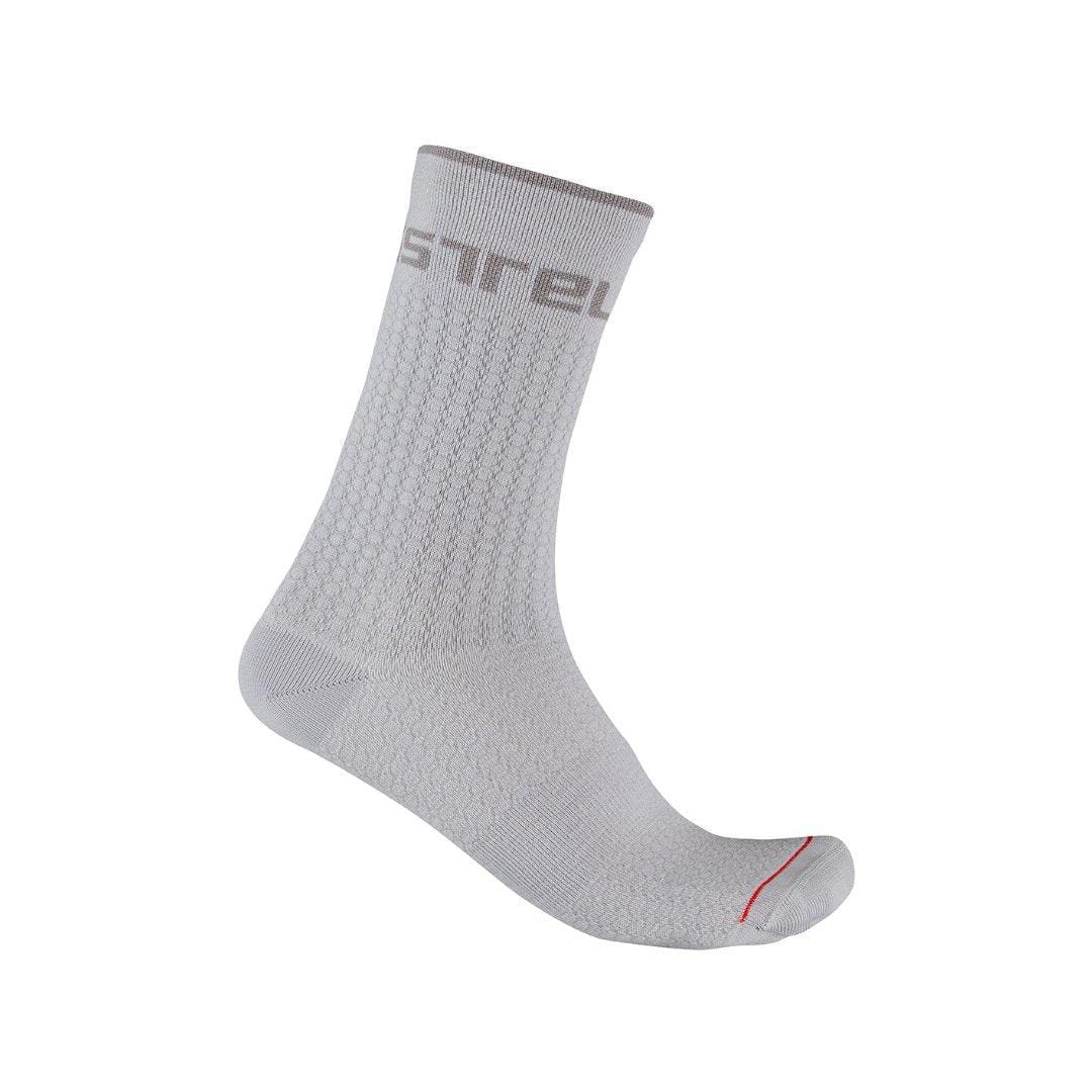 Castelli Distanza 20 Sock Silver Grey / S/M Apparel - Clothing - Socks