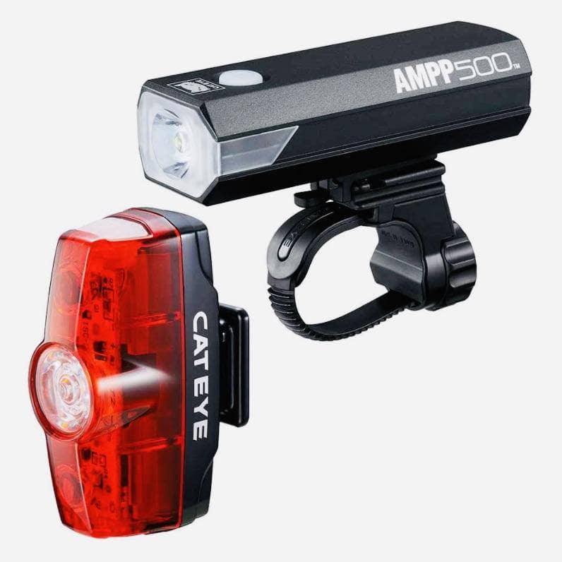 CatEye AMPP500 Front and Rapid Mini Rear Light Set Accessories - Lights - Sets