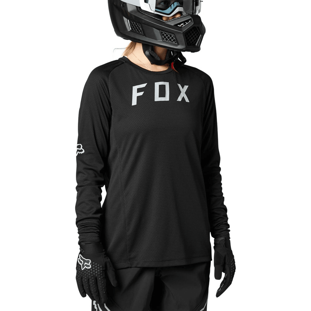 Fox Racing Women's Defend LS Jersey Black / XS Apparel - Clothing - Women's Jerseys - Mountain