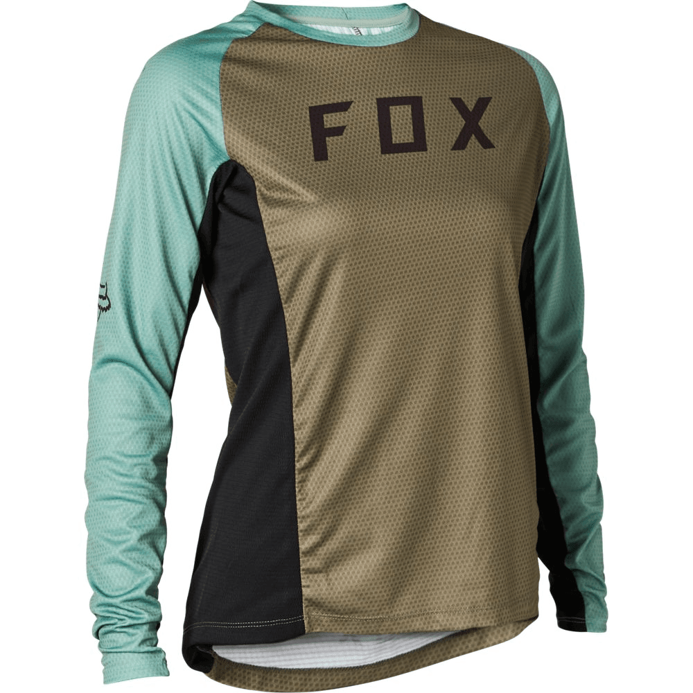 Fox Racing Women's Defend LS Jersey Olive Green / XS Apparel - Clothing - Women's Jerseys - Mountain