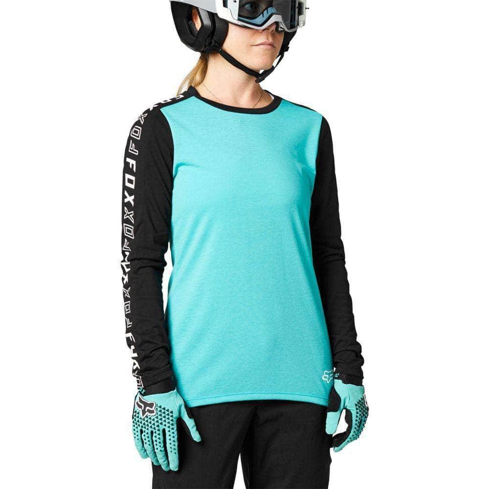 Fox Racing Women's Ranger DR LS Jersey Teal / XS Apparel - Clothing - Women's Jerseys - Mountain