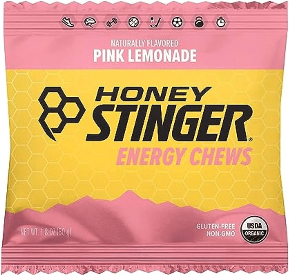 Honey Stinger Organic Energy Chews Box of 12 Pink Lemonade Other - Nutrition - Gummies