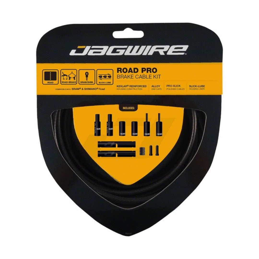 Jagwire Road Pro Complete brake cable & housing kit SRAM/Shimano Stealth Black (Matte) Parts - Cables & Housing - Brake