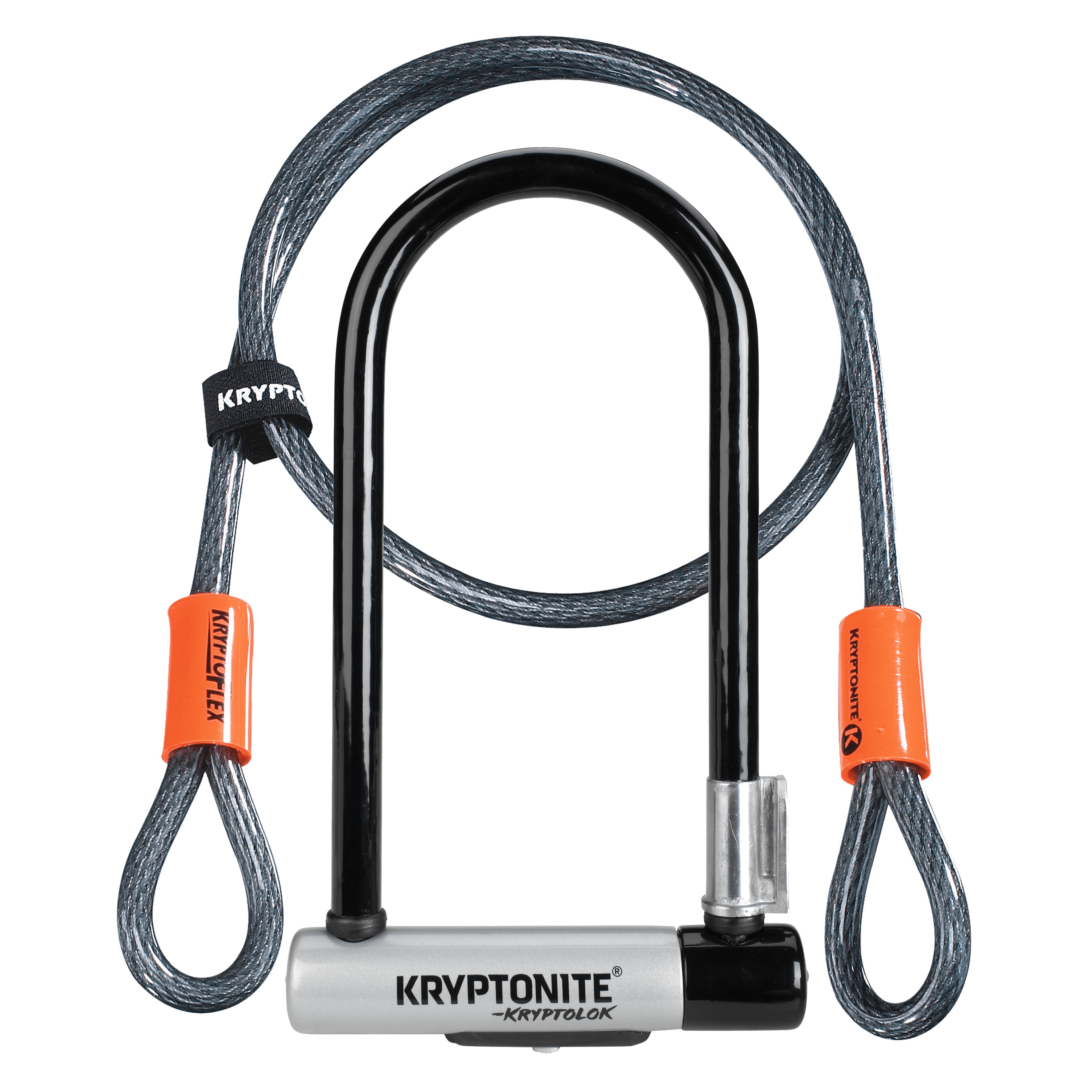 Kryptonite KryptoLok Standard U-Lock with 4' Flex Cable Accessories - Locks