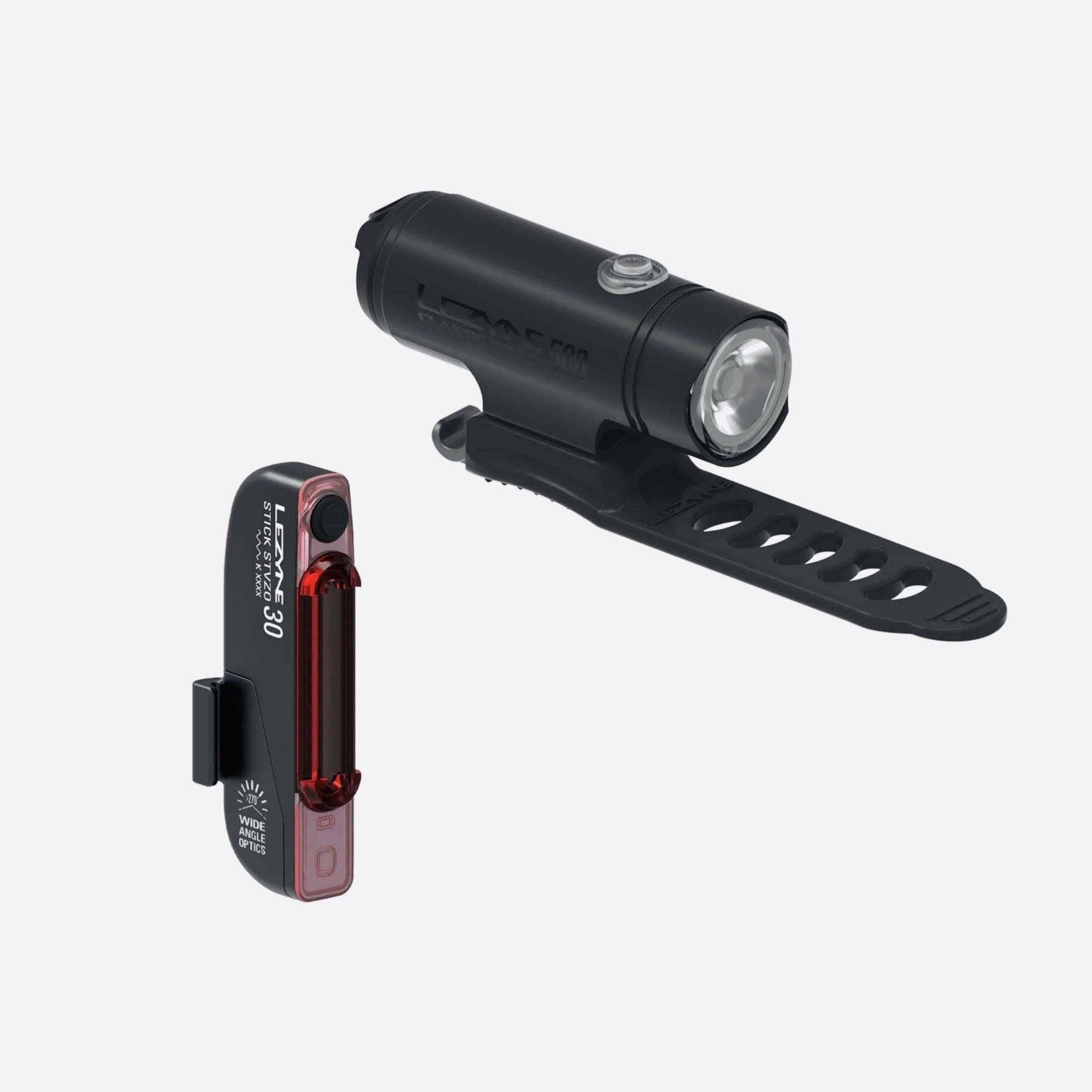 Lezyne Classic Drive Front and Rear Light Set Black Accessories - Lights - Sets
