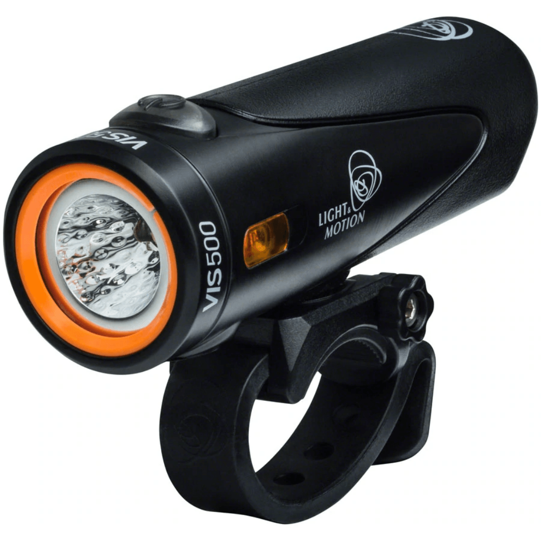 Light and Motion VIS 500 Rechargeable Headlight: Onyx Black Accessories - Lights - Front