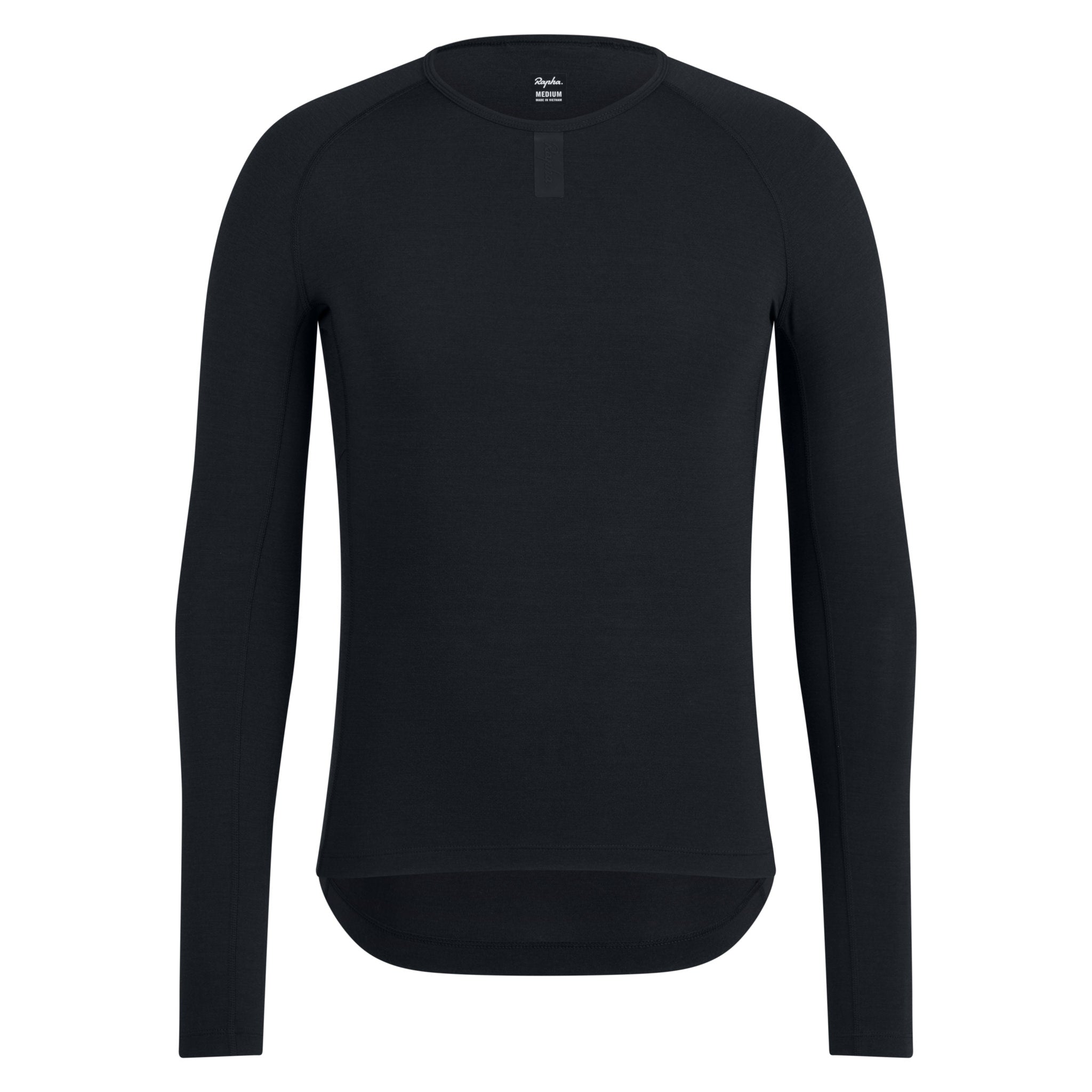 Rapha Men's Merino Base Layer - Long Sleeve Black / L Apparel - Clothing - Men's Base Layers