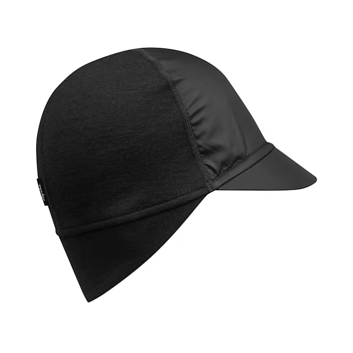 Rapha Peaked Merino Hat Black Apparel - Clothing - Riding Caps