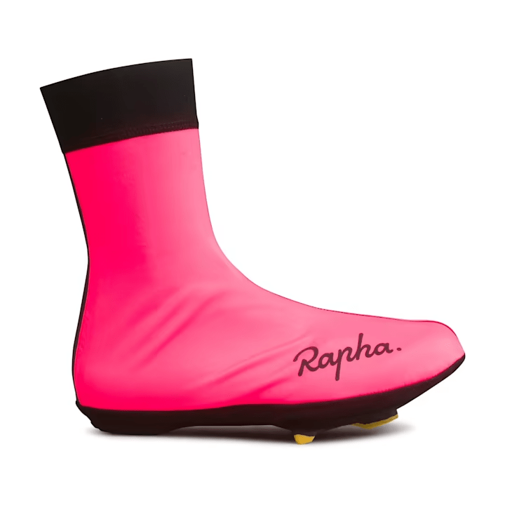 Rapha Wet Weather Overshoes High-Vis Pink / XS Apparel - Apparel Accessories - Shoe Covers