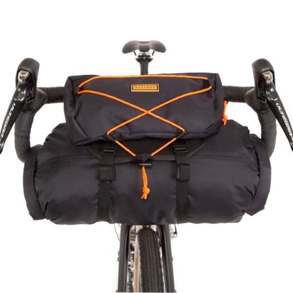 Restrap Handlebar Bag Large 17L Black/Orange Accessories - Bags - Handlebar Bags