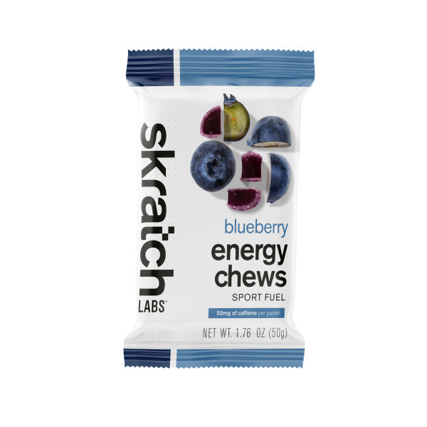Skratch Labs Skratch Labs Sport Energy Chews Singles Blueberry w/ Caffeine