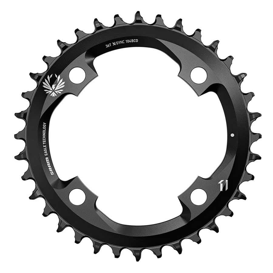 SRAM X-Sync 2 Eagle 104mm 6 Chainring, 12sp, BCD: 104, Aluminum, Black Chainrings