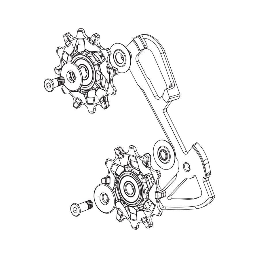 SRAM X01/X1 11sp Inner Cage/Pulley SRAM, X01/X1 11sp Inner Cage/Pulley, X01/XX1 11 speed, Kit Rear Derailleurs Pulleys